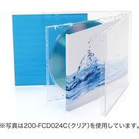サンワダイレクト CD・DVDケース（ブラック・10mmプラケース・50枚セット） 200-FCD024BK 1個（直送品）