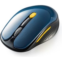 サンワダイレクト ワイヤレスマウス（IRセンサー・色落ちしない・静音ボタン・左右対称・DPI切替・戻る・進むボタン・手汗） 400-MA118BL（直送品）