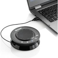 サンワダイレクト WEB会議マイク・スピーカー（会議スピーカーフォン・USB接続・Skype対応・外付けマイク対応） 400-MC020 1個（直送品）