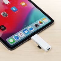 サンワダイレクト USB Type-Cカードリーダー（カードリーダー・SD・microSD・USBハブ・スライドキャップ） 1個（直送品）