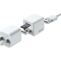 サンワダイレクト iPhoneカードリーダー（iPhone・バックアップ・microSD・Qubii・充電・カードリーダー） 1個（直送品）