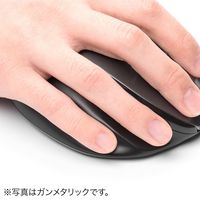 サンワダイレクト 静音マウス(ワイヤレス・エルゴノミクス・人間工学・中型・5ボタン・DPI切替・レッド) 400-MA110R 1個（直送品）