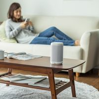 サンワダイレクト スマートスピーカー 400-SP072W 1個（直送品）