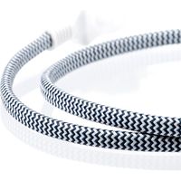 サンワダイレクト 電源タップ（USB充電・最大3.9A・おしゃれコード採用・ファブリック こたつコード使用・1m・ダークブルー） 1個（直送品）