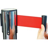 メタルテック パーテーションポールO型 赤 O型RED 1セット（10個入）（直送品）