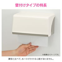 カクダイ ガオナ ペーパータオルホルダー 壁掛け (中判用 ホワイト 衛生的 シンプル) GA-ME006 1個