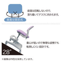 【軒先渡し】コイズミ　Hybrid Chair（ハイブリッドチェア） 学習チェア パープル CDC-873PR 1脚（直送品）
