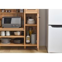 佐藤産業 LAFIKA（ラフィカ） レンジボード ロータイプ 幅854×奥行400×高さ900mm ナチュラル LF90-90L NA 1台（直送品）