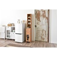 佐藤産業 DOLLY（ドリー） 隙間収納ラック 幅250×奥行400×高さ1700mm ナチュラル DO170-25SS DNA 1台（直送品）