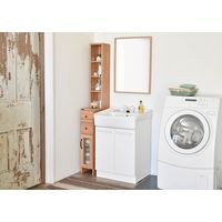 佐藤産業 DOLLY（ドリー） 隙間収納ラック 幅200×奥行400×高さ1700mm ナチュラル DO170-20SS DNA 1台（直送品）