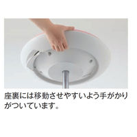 【組立設置込み】コクヨ ココット ロータイプ ナースチェア 背無し ホワイトシェル ホワイトベージュ ナイロンキャスター 1脚（直送品）