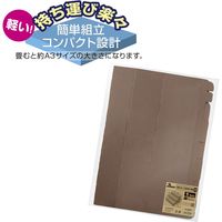 ササガワ 紙製組立式3段かざり棚 BIG ブラウン 44-5862 1個