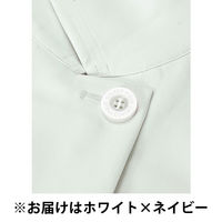 ジェラート ピケ&クラシコ 白衣 （レディス） ラインカラートップス 601 ホワイト×ネイビー LL 1枚（直送品）