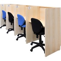 【車上渡し】アール・エフ・ヤマカワ ブースサイン 片面 クリア 幅94×奥行33×高さ100mm RFNP-SS 1セット（6個入）（直送品）