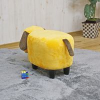 後藤家具物産 アニマルスツール イヌ イエロー ST-11DG 1脚（直送品）