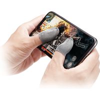 エレコム スマホ用ゲームアクセサリ/フィンガーキャップ/銀繊維/Fサイズ/4個入り/シルバー P-GMFF02F4SV 1個（直送品）