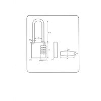 【南京錠】 ハイロジック ダイヤル錠 お好きな番号に変更できる 屋外でも使える 4段弦長文字合わせ GS-815 1パック