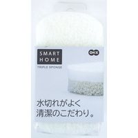 オーエ キッチンスポンジ スマートホーム トリプルスポンジ ホワイト 51206 20個（直送品）