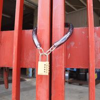 SOL HARD（ソール・ハード） No.3090 チェーン＆パドロック ダイヤル錠タイプ 3090-40S 清水 1セット（直送品）