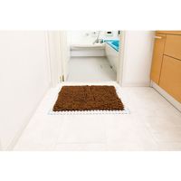 山崎産業 SUSU（スウスウ）抗菌ストロングWマイクロファイバーバスマット45×60CBR 4903180191017 1箱（1枚入）（直送品）