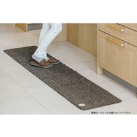 山崎産業 NEWクラスタイル キッチンマット45×150 ブラウン 4903180188512 1箱（1枚入）（直送品）