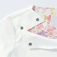 住商モンブラン スクラブ レディス 半袖 オフホワイト×アメリ ピンク LW603-12 1枚　スクラブ（直送品）