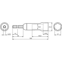 ロブテックス ストロック　スタンダードソケット　高耐久タイプ　サーフェイス　対辺17ｍｍ DSX17SF 1個