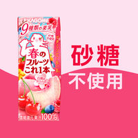 カゴメ 春のフルーツこれ一本 白桃＆さくらんぼブレンド 200ml 1箱（24本入）