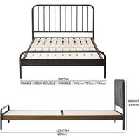 ジャーナル スタンダード ファニチャー SENS（サンク） ベッドフレーム ダブル 幅1470×奥行2000×高さ815mm 1台（直送品）