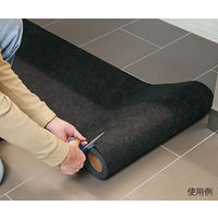 ニューピグコーポレーション ピグ(R)グリッピー(R)トイレマット GRP7004-BK 1枚(8m) 63-1274-17（直送品）