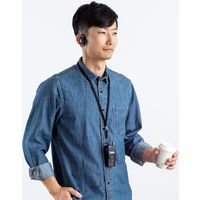 サンワサプライ ワイヤレスガイドシステム(子機) ツアーガイド 最大約40~60m MM-WGS2R 1個（直送品）