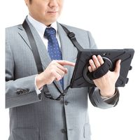 サンワサプライ SurfaceGO 耐衝撃ケース ハンドル、スタンド、ショルダーベルト付き PDA-SF6BK（直送品）