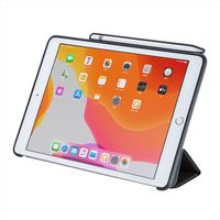 サンワサプライ iPad 10.2インチ Apple Pencil収納ポケット付きケース ブラック PDA-IPAD1614BK 1個