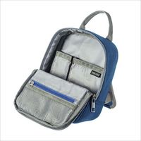 サンワサプライ テレワーク卓上スタンドケース Sサイズ ブルー 機器収納バッグ オーガナイザー IN-TWAC1BL（直送品）