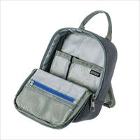 サンワサプライ テレワーク卓上スタンドケース Sサイズ グレー 機器収納バッグ オーガナイザー IN-TWAC1GY