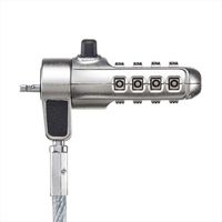 サンワサプライ nanoスロット対応セキュリティワイヤー・ダイヤル錠 Nano Saver対応 SLE-40S 1個（直送品）