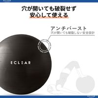 エレコム バランスボール/55cm/ブラック HCF-BB55BK 1個（直送品）
