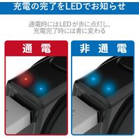 エレコム シガーチャージャー/リール90cm+USBAポート/4.8A/インジケーター付/ブラック MPA-CCL04BK 1個