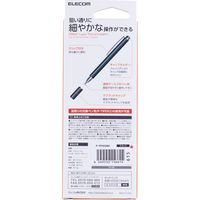 タッチペン スタイラスペン ディスクタイプ スタンダード クリップ付 ブラック P-TPD02BK エレコム 1個