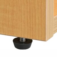 【車上渡し】アール・エフ・ヤマカワ モジュラー シューズラック ワイド 幅750×奥行350×高さ930mm ナチュラル 1台（直送品）