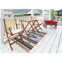 東谷 キリムラグ 1300×1900mm ホワイト TTR-106D 1枚（直送品）