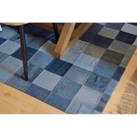 東谷 ラグ 1700×2300mm ブルー WE-230 1枚（直送品）