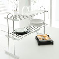 田窪工業所 キッチン収納棚 伸縮置棚 2段 52~91cm PP2-90L 1台