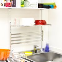 田窪工業所 キッチン収納棚 つっぱり棚 2段 60cm TP2-60 1台