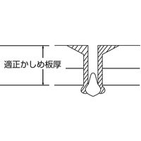 エビ リベット（エコパック） NSA43KMP 1箱（75本入） ロブテックス（直送品）