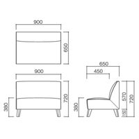 水上 休憩用ベンチビエナ背付き オレンジ BR-VN-SE-MP-10 1個 62-0861-68（直送品）