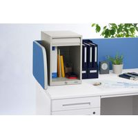 ライオン事務器 シャッターセーフ ボックス　Ａ４判縦型　シャッター扉カギ付き　Ｗ２７７mm　SB-277 21705（直送品）