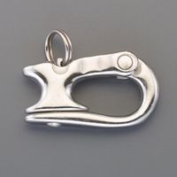 エスコ 51.3mm ロープスナップ(ステンレス製) EA638FM-21 1セット(10個)（直送品）