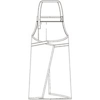 チトセ エプロン ブラック フリー BSS-101 1枚