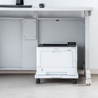 サンワサプライ プリンタスタンド/台/ラック プリンタベース 幅400×奥行445×高さ78mm ホワイト LPS-113 1個（直送品）